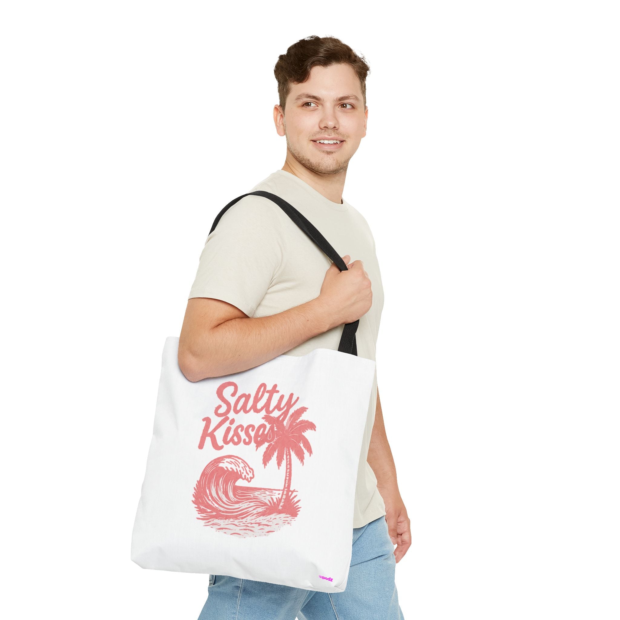 Salty Kisses Tote - Quirky Design, Fun Bag
