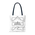 Mountain Wave Tote Bag, Inspirational Gift, Eco-Friendly Shopping Bag