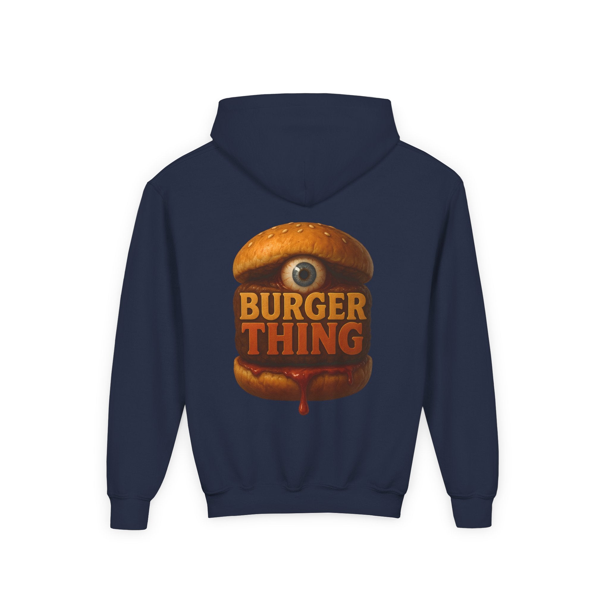 Burger Thing Youth Hooded Sweatshirt, Casual Wear