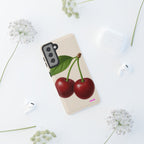 Red Cherry Design, Tough Cases, Phone Cover