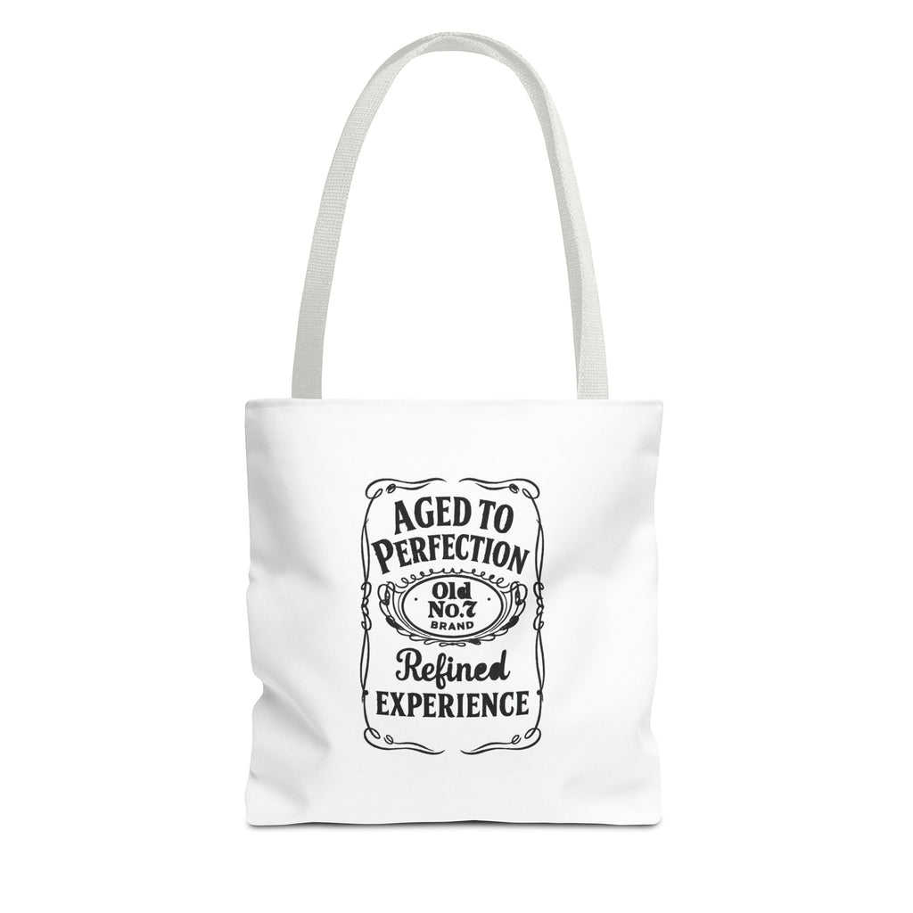 Aged to perfection Tote Bag, Inspirational Gift, Eco-Friendly Shopping Bag