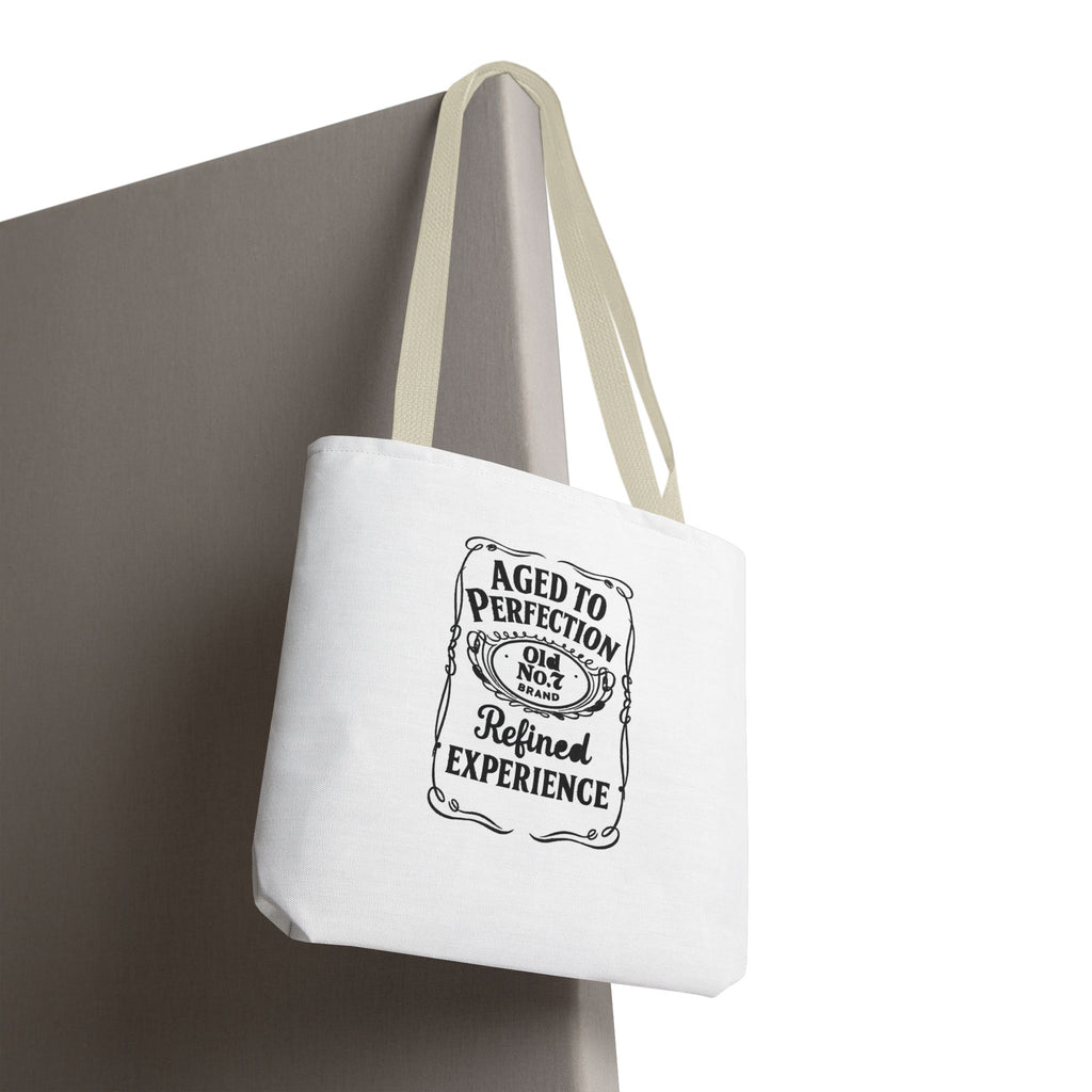 Aged to perfection Tote Bag, Inspirational Gift, Eco-Friendly Shopping Bag