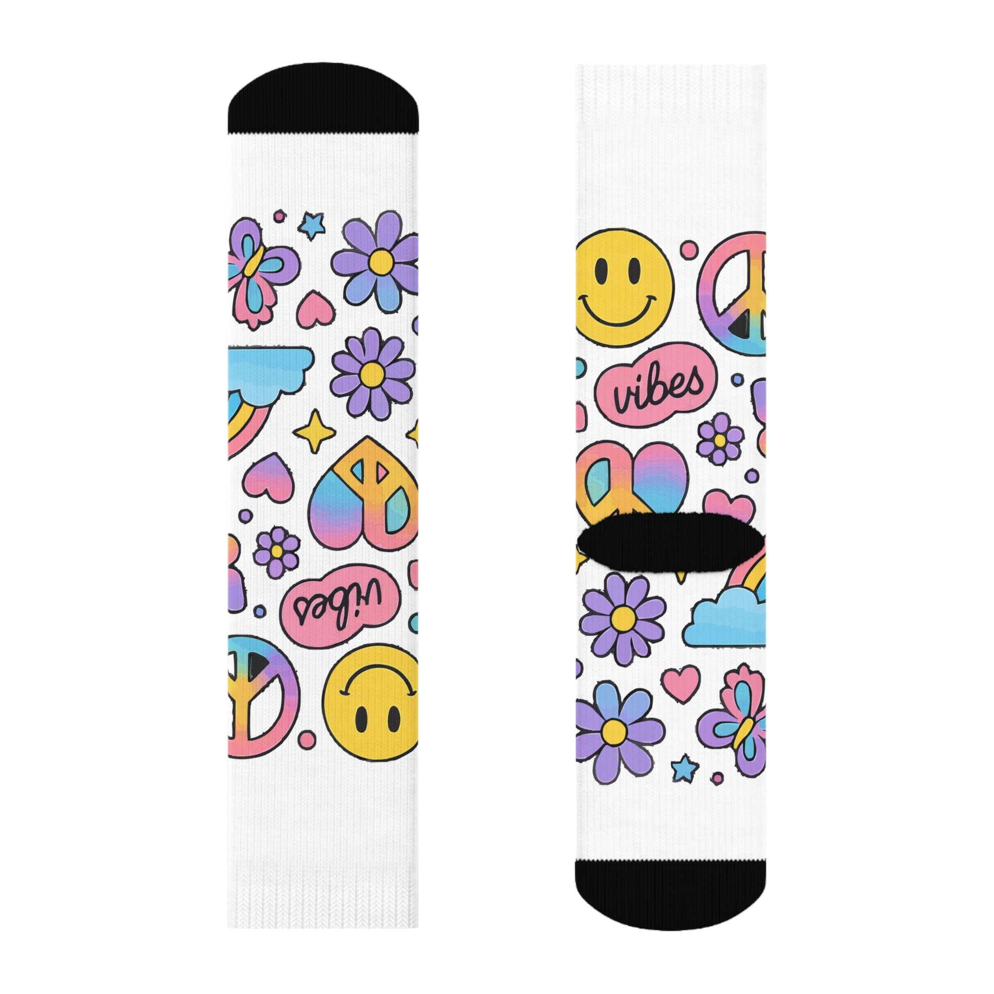 Colorful Vibes Crew Socks