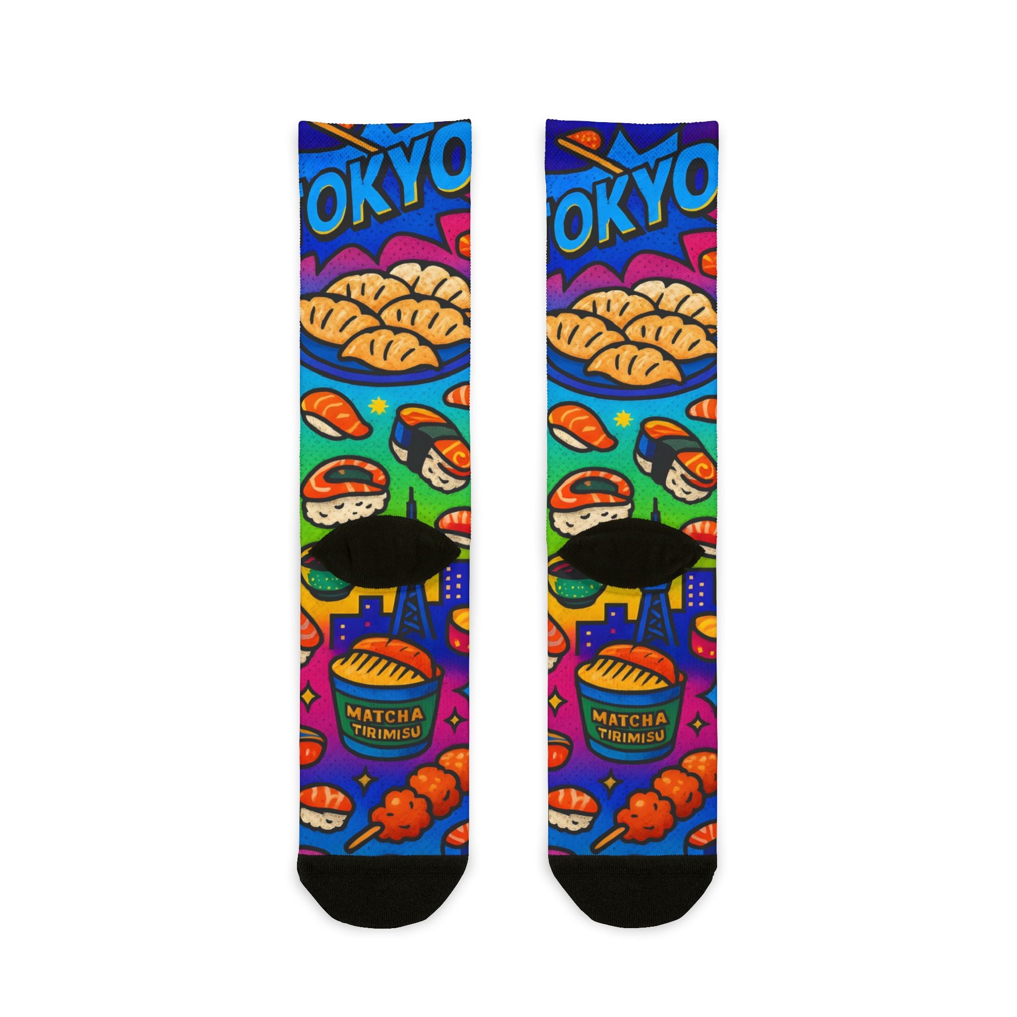 I love Bento, Fun Funky Sublimation Crew Socks
