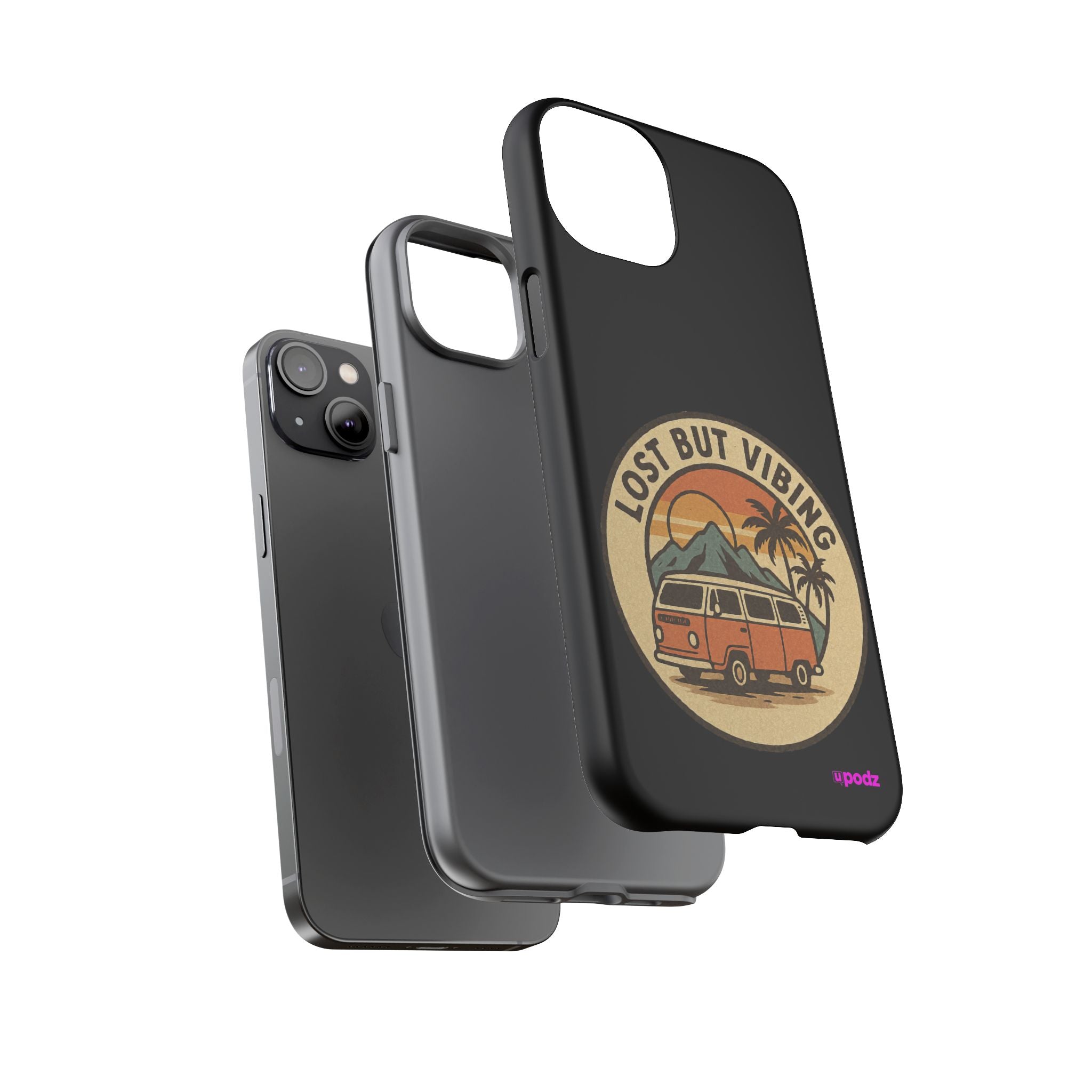 Lost But Vibing Design, Tough Cases, Phone Cover