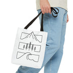 Mountain Wave Tote Bag, Inspirational Gift, Eco-Friendly Shopping Bag