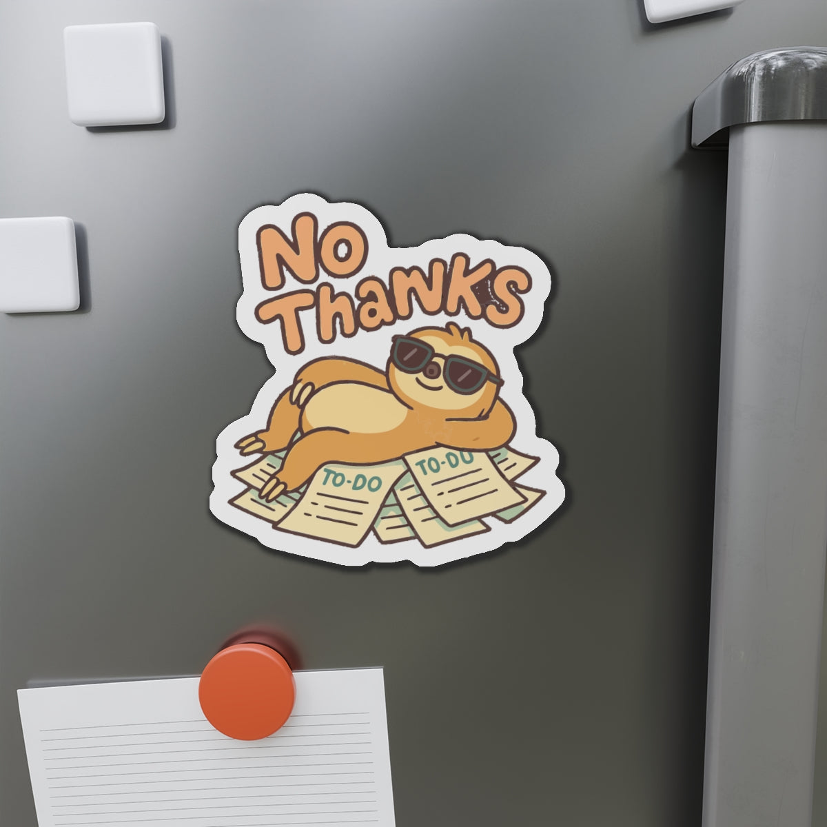 No Thanks Die-Cut Magnets | Cute Home Decor