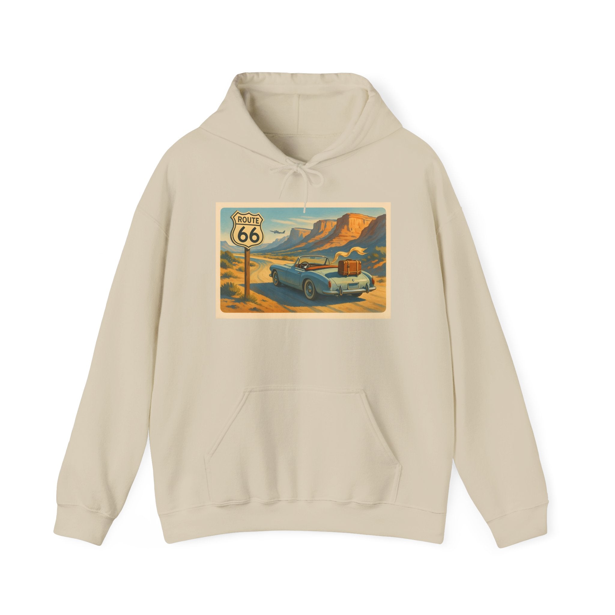 Route 66 Post Card Hoodie