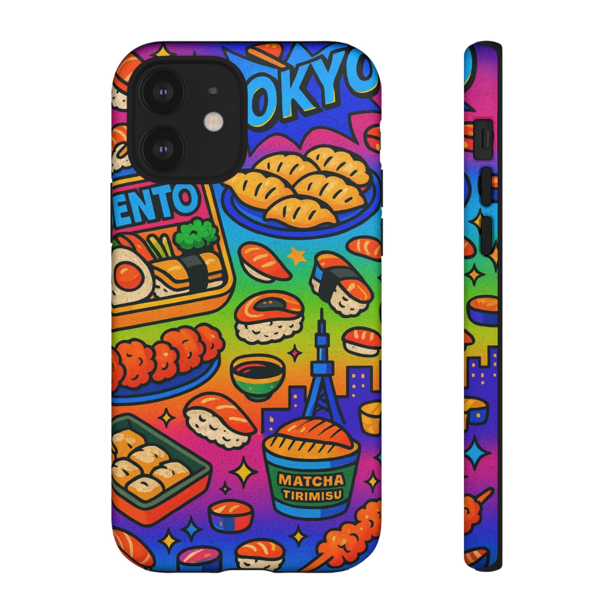 Bento Box, White Cover Design, Tough Cases, Phone Cover