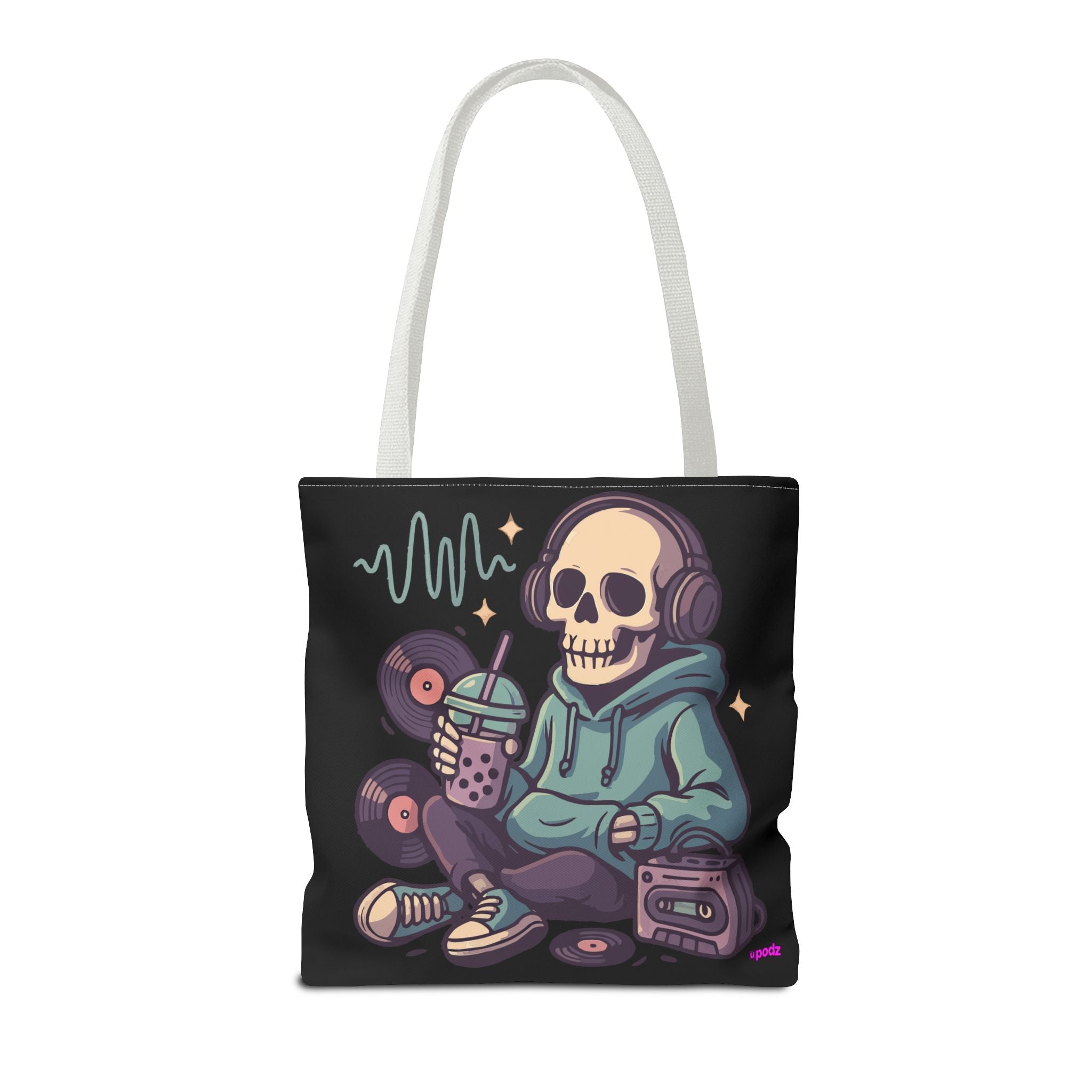 Skully Headphones Tote Bag - Quirky Fun Bag