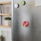 Whimsical Donut Die-Cut Magnet, Cute Kitchen Decor, Fun Gift for Foodies