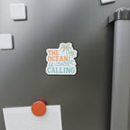 Tropical Die-Cut Magnet - Ocean Vibes, Refrigerator Magnet