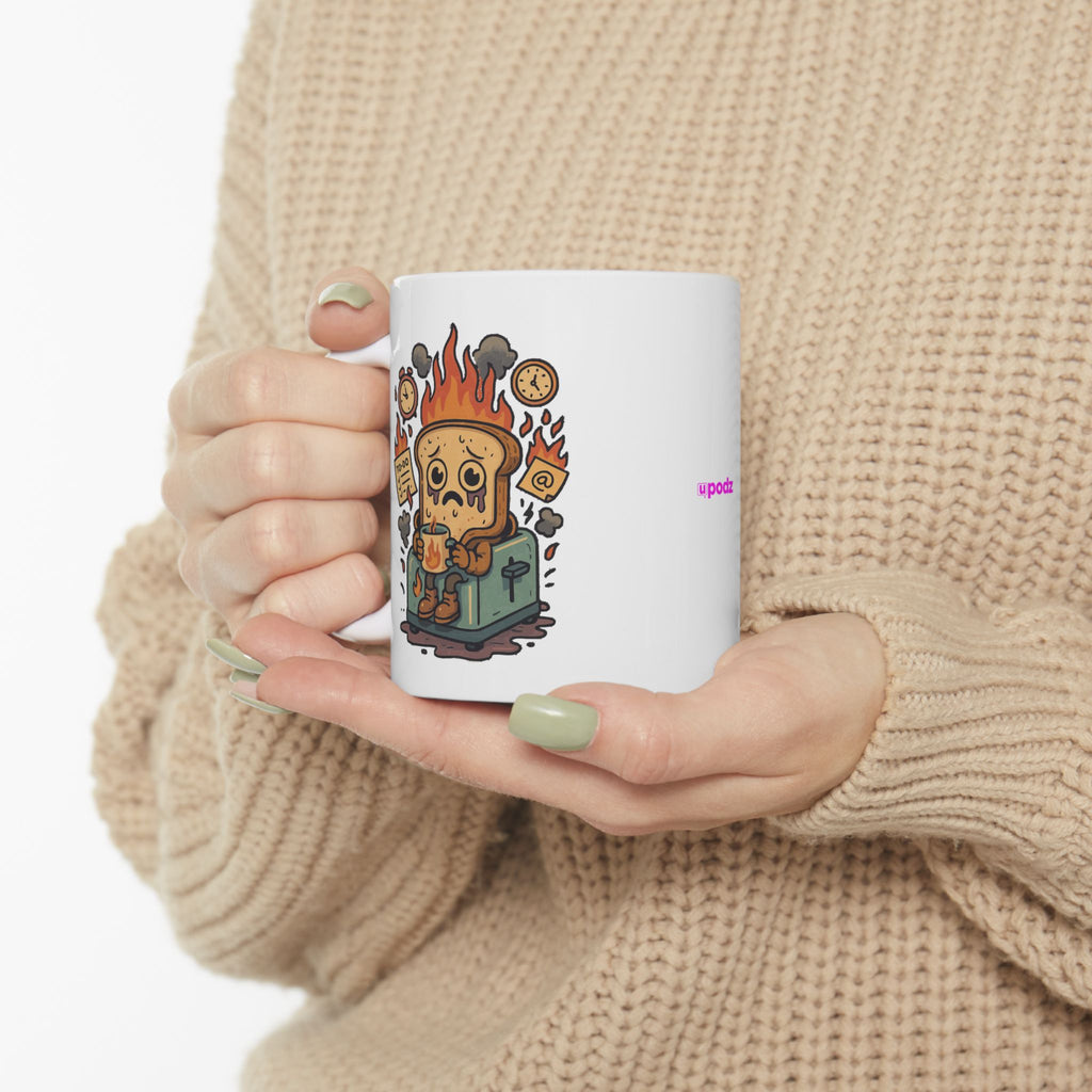 Burnt Toast Ceramic Mug |  Personalized Mug
