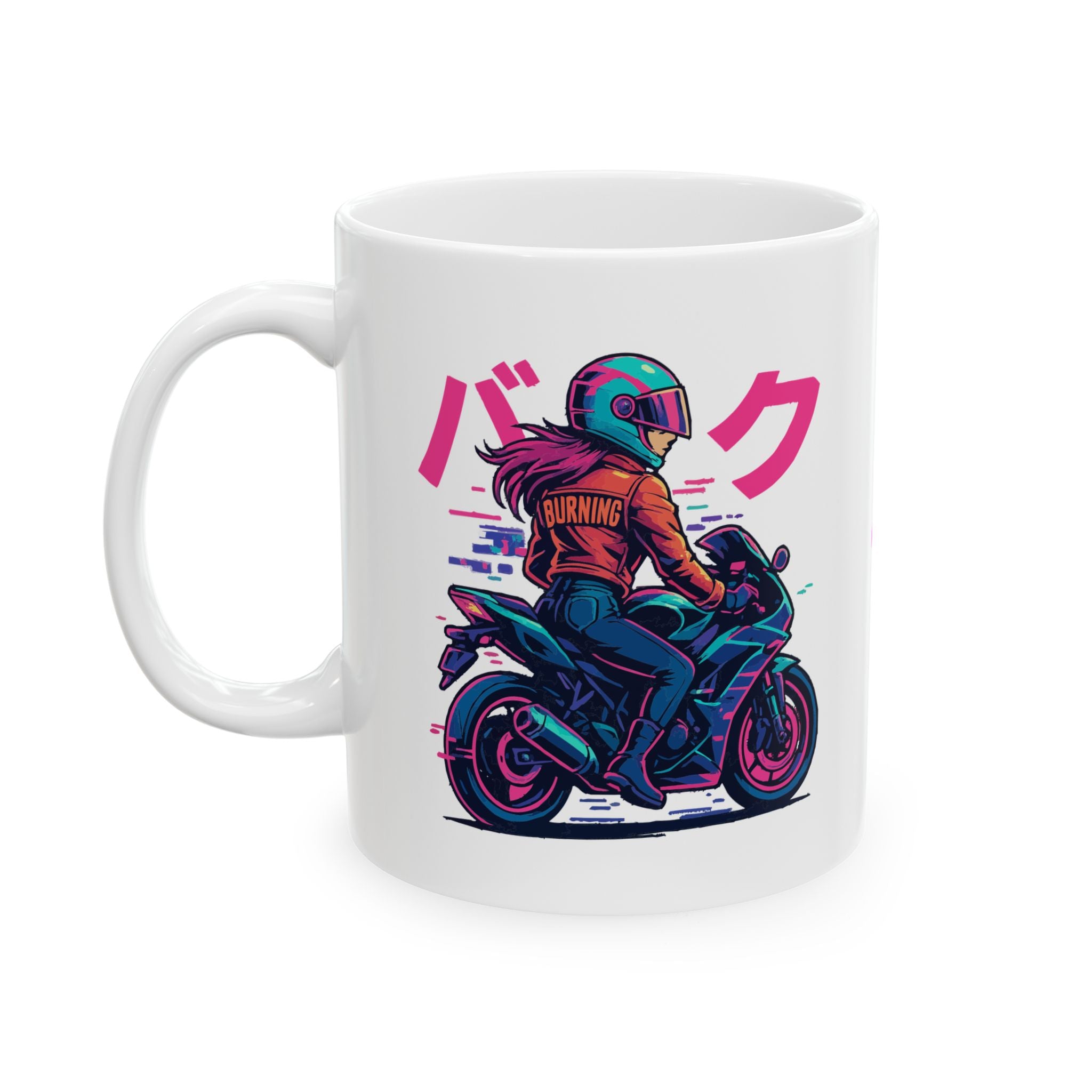 Biker Chick Ceramic Mug |  Personalized Mug