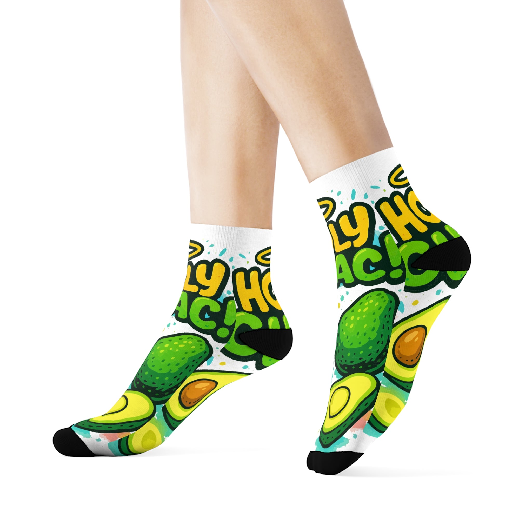 Holy Guac Crew Socks - Cool Socks