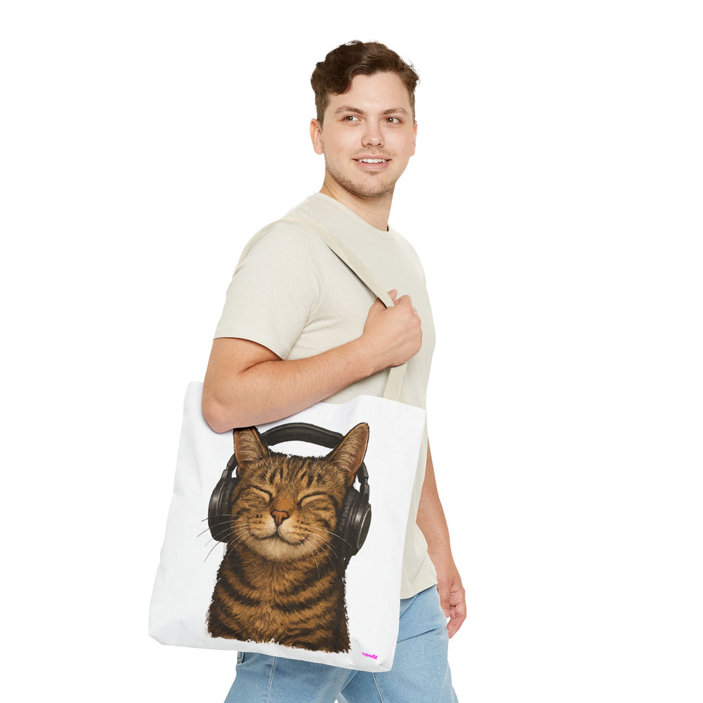 Kitty Love Tote Bag - Quirky Design, Fun Bag