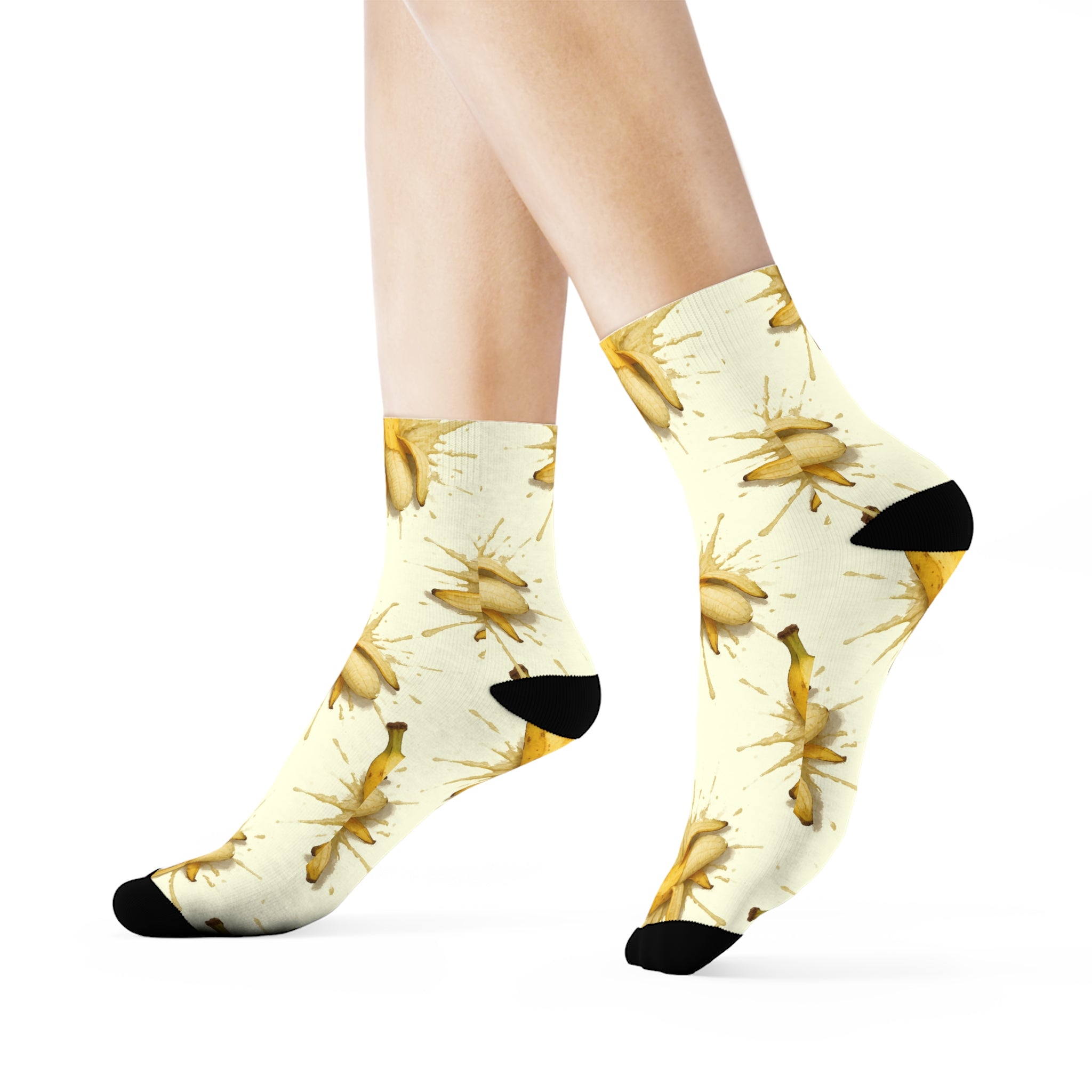 Slippery Banana Socks, Funky Design