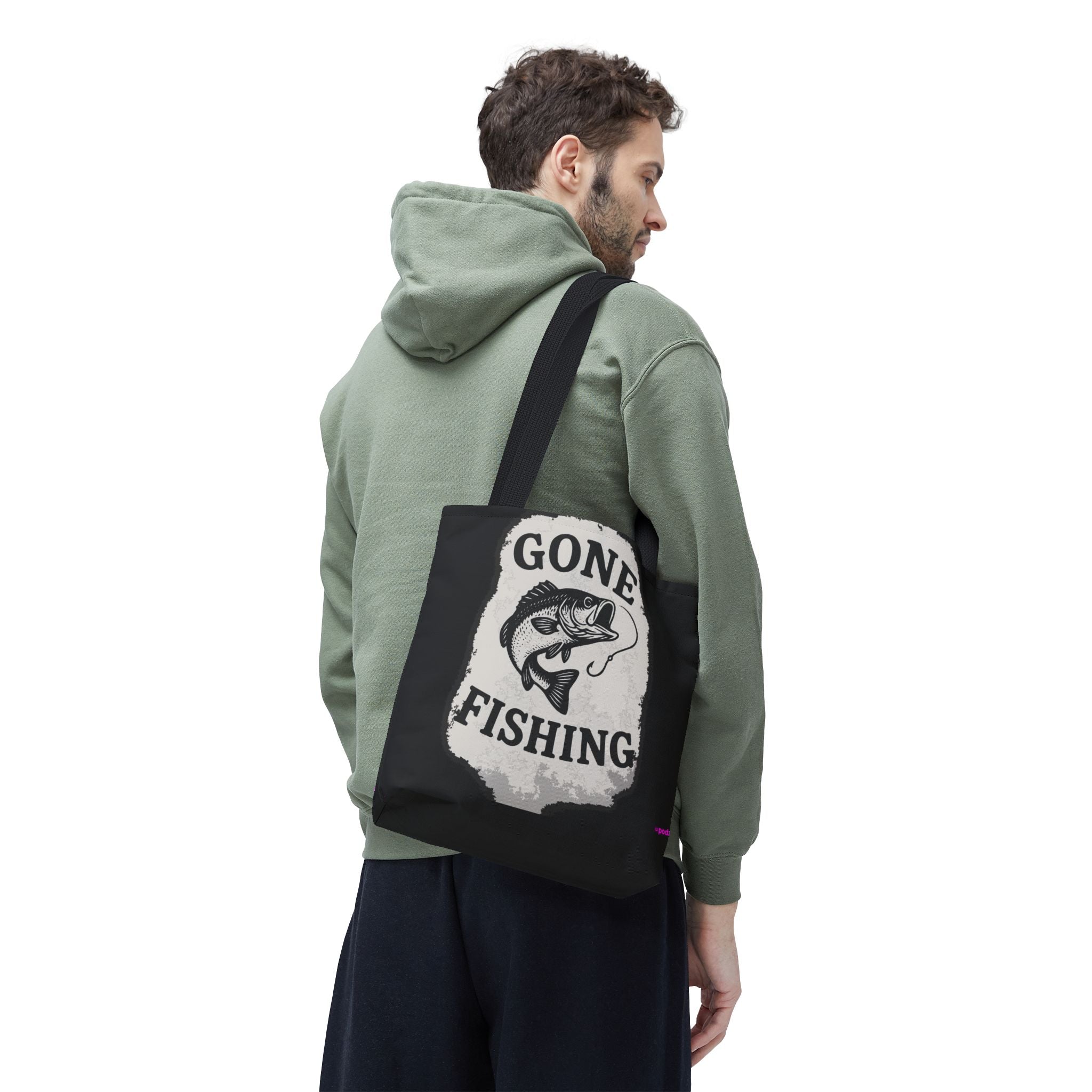 Gone Fishing Tote Bag - Quirky Fun Bag