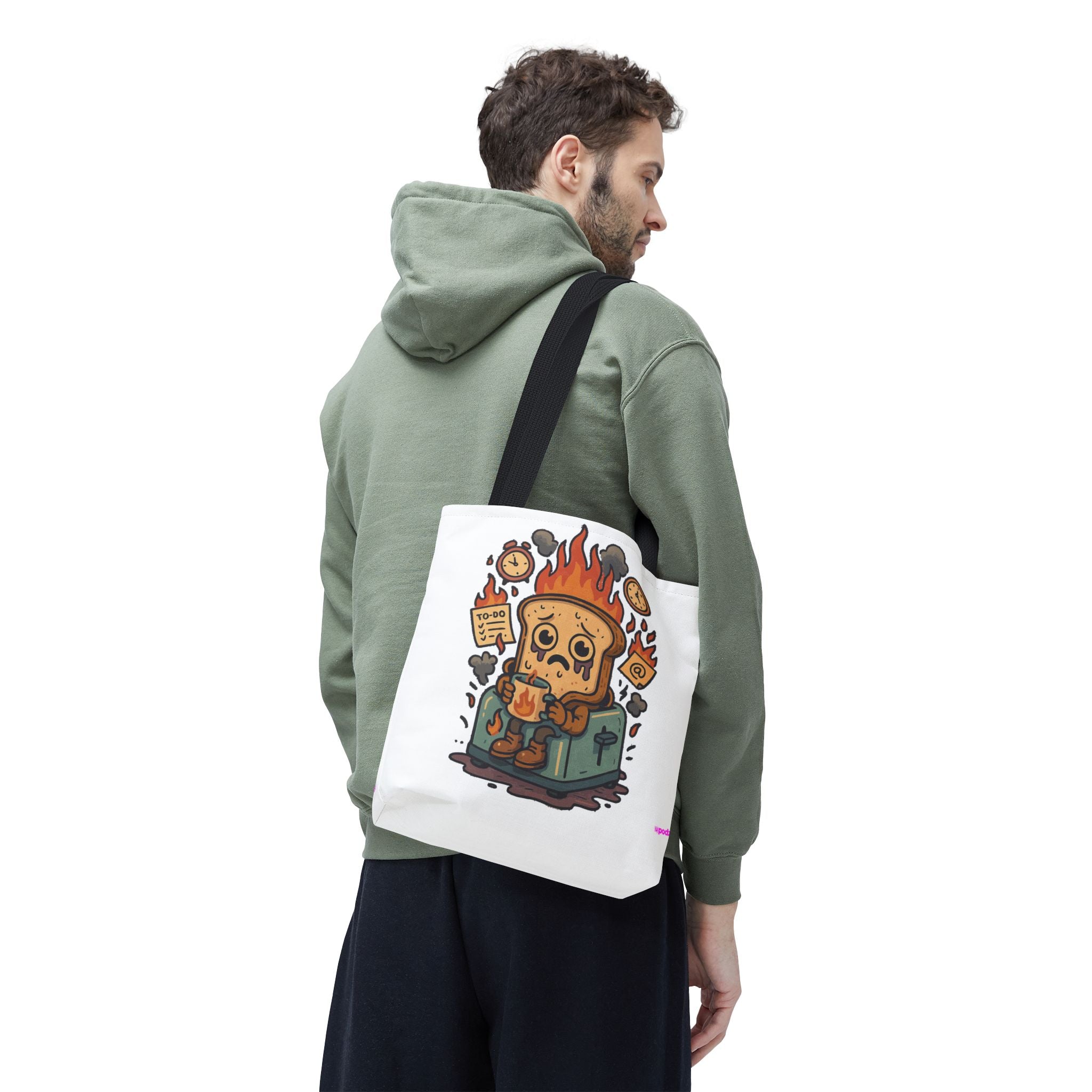 Burnt Toast Tote Bag - Quirky Fun Bag