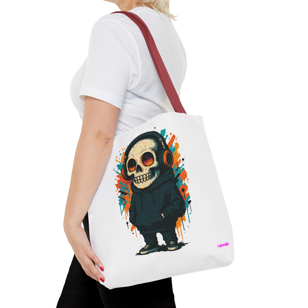 Skull Vibes Tote Bag - Quirky Fun Bag