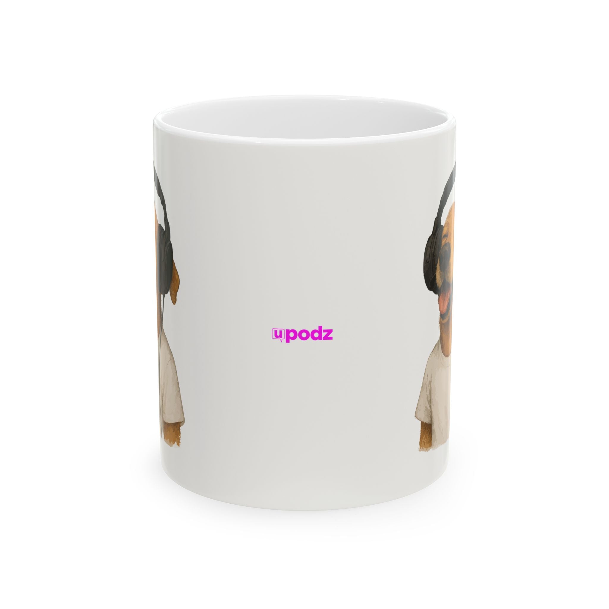 Puppy Vibes Ceramic Mug |  Personalized Mug