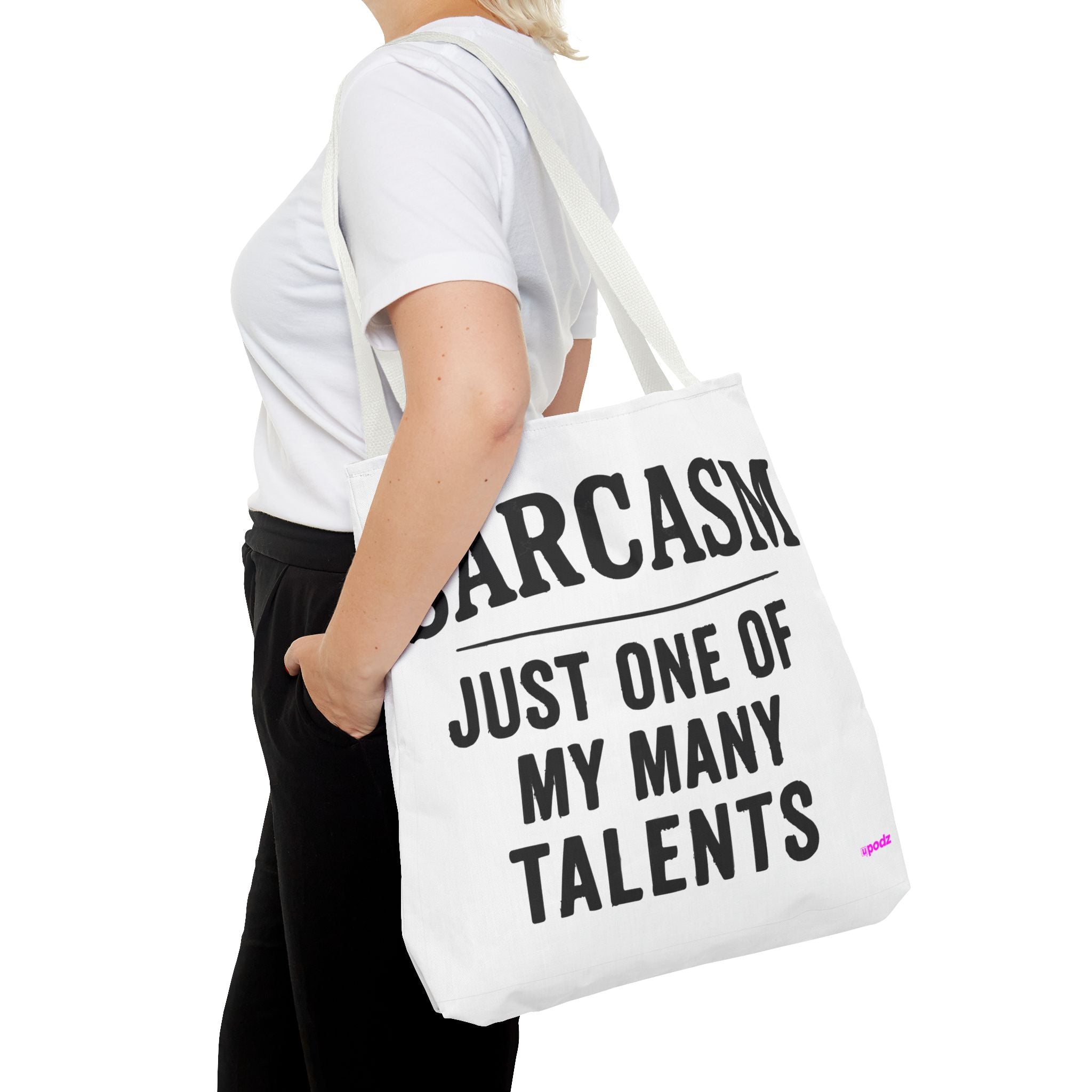 Sarcasm Tote Bag - Quirky Design, Fun Bag