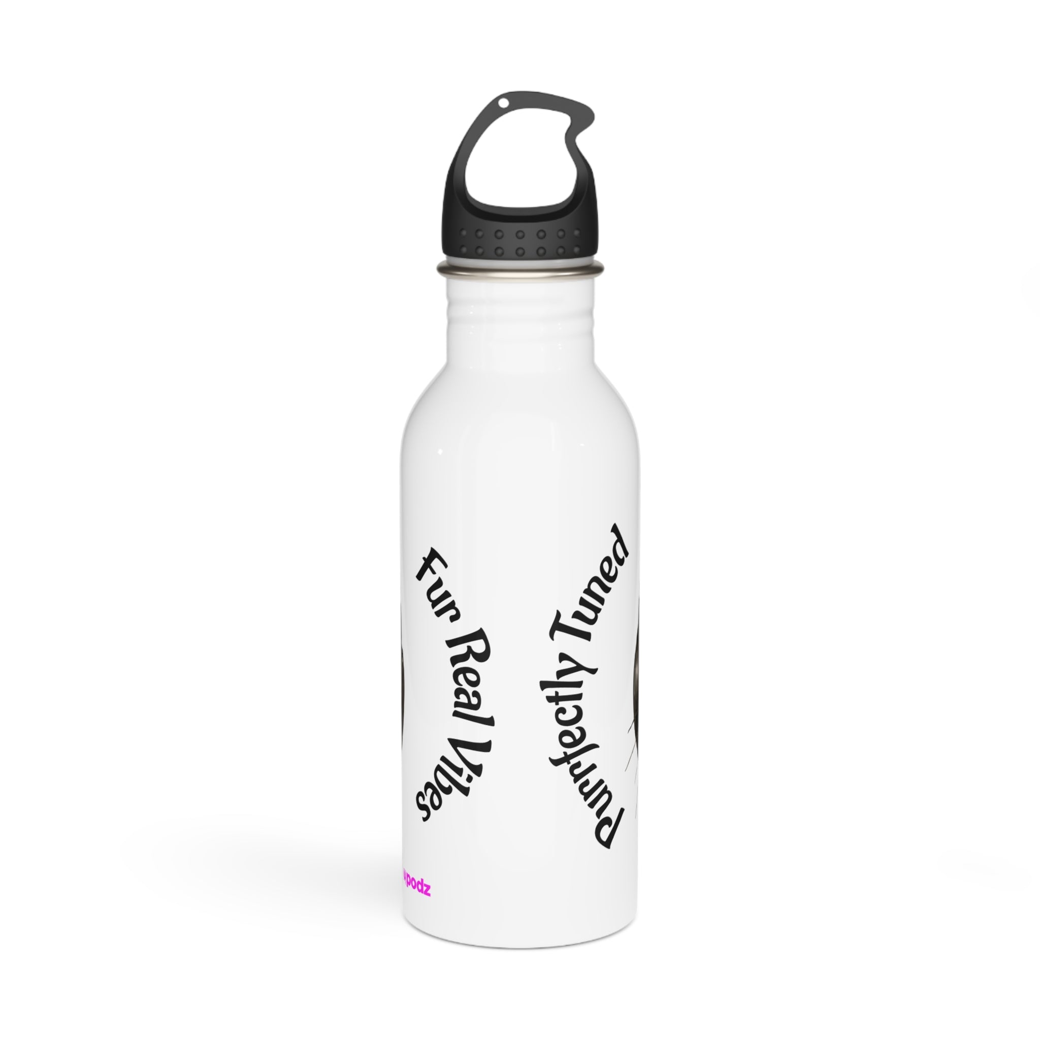 Feline Vibes Water Bottle, Reusable Sports Hydration Flask