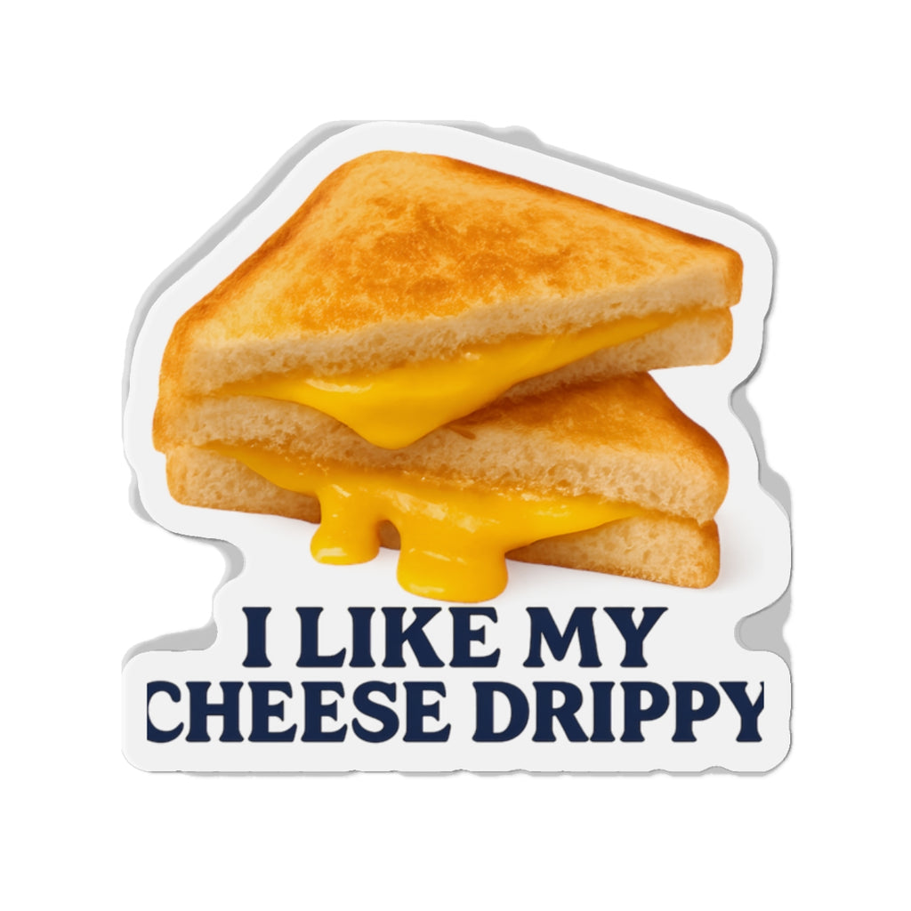 I like my Cheese Drippy Die-Cut Magnets | Fun Kitchen Decor