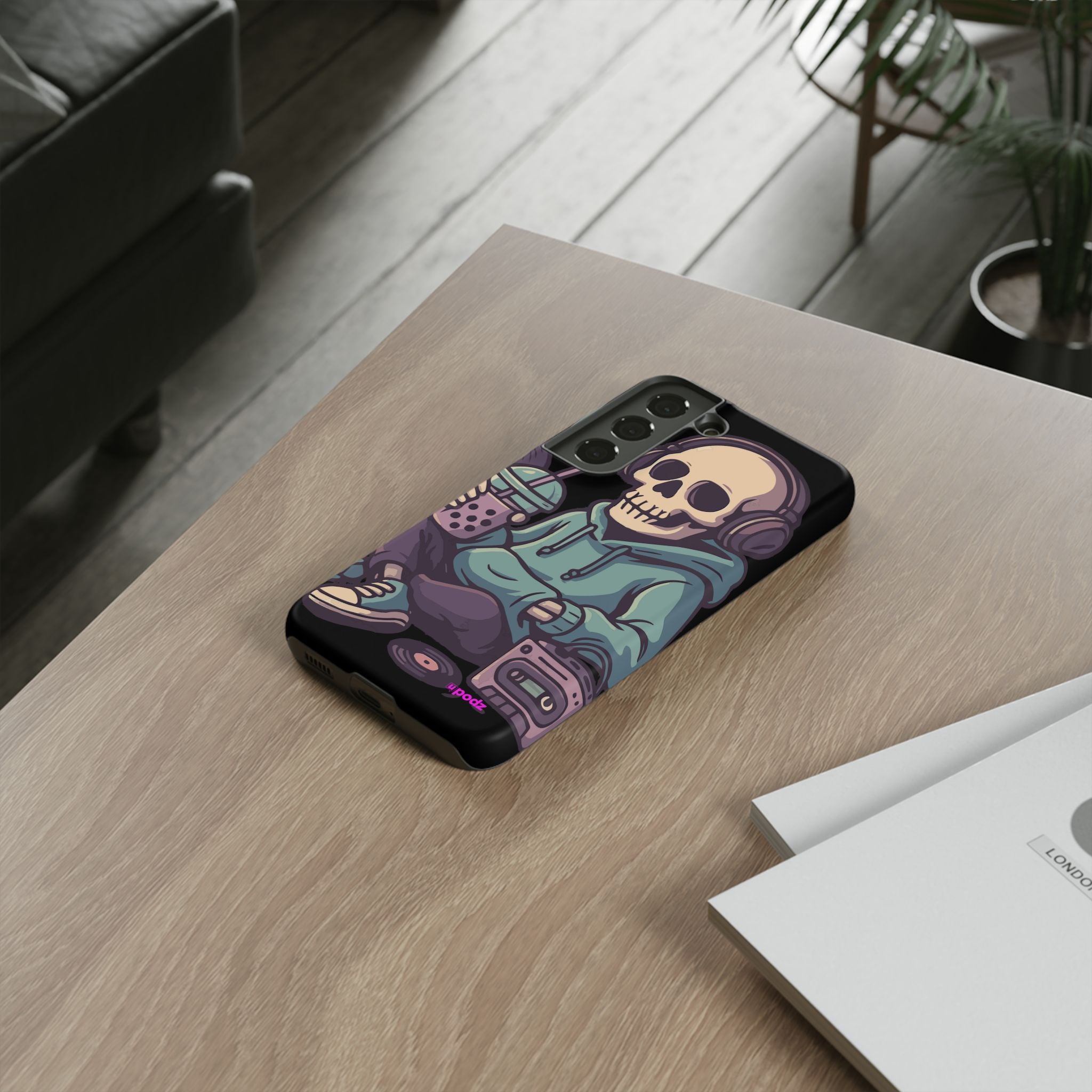 Skull Headphones Design, Tough Cases, Phone Cover