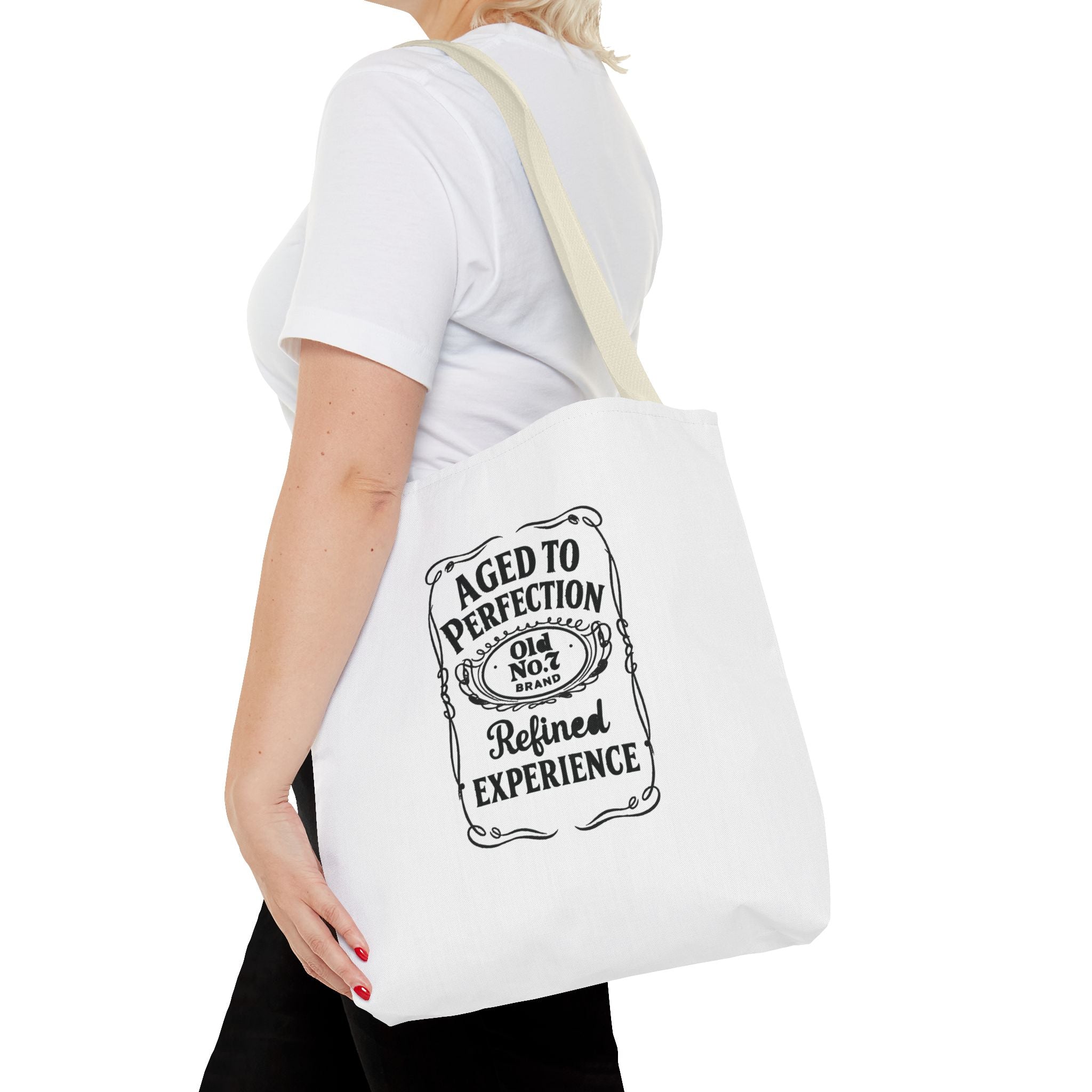 Aged to perfection Tote Bag, Inspirational Gift, Eco-Friendly Shopping Bag