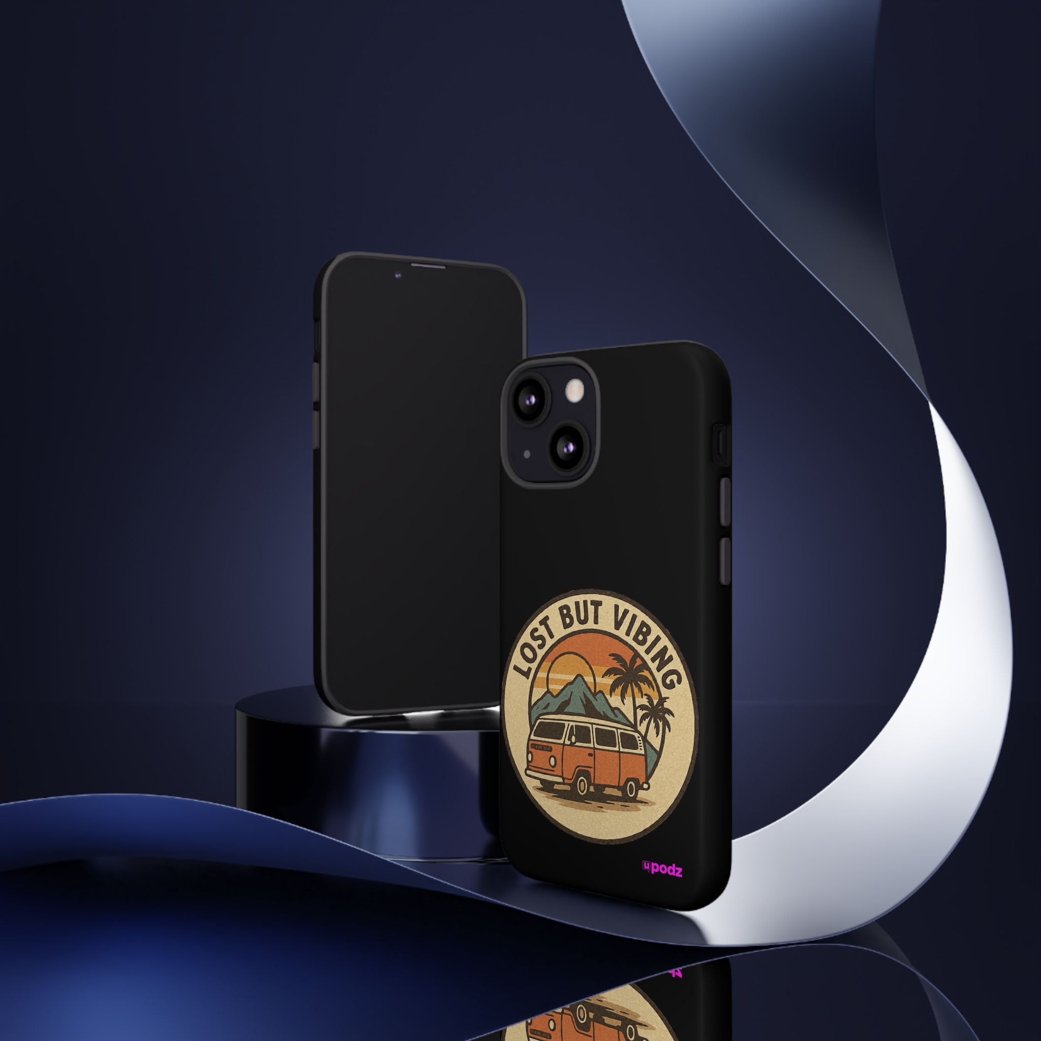 Lost But Vibing Design, Tough Cases, Phone Cover