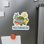 Mediterranean Die-Cut Magnet, Fun Refrigerator Magnet