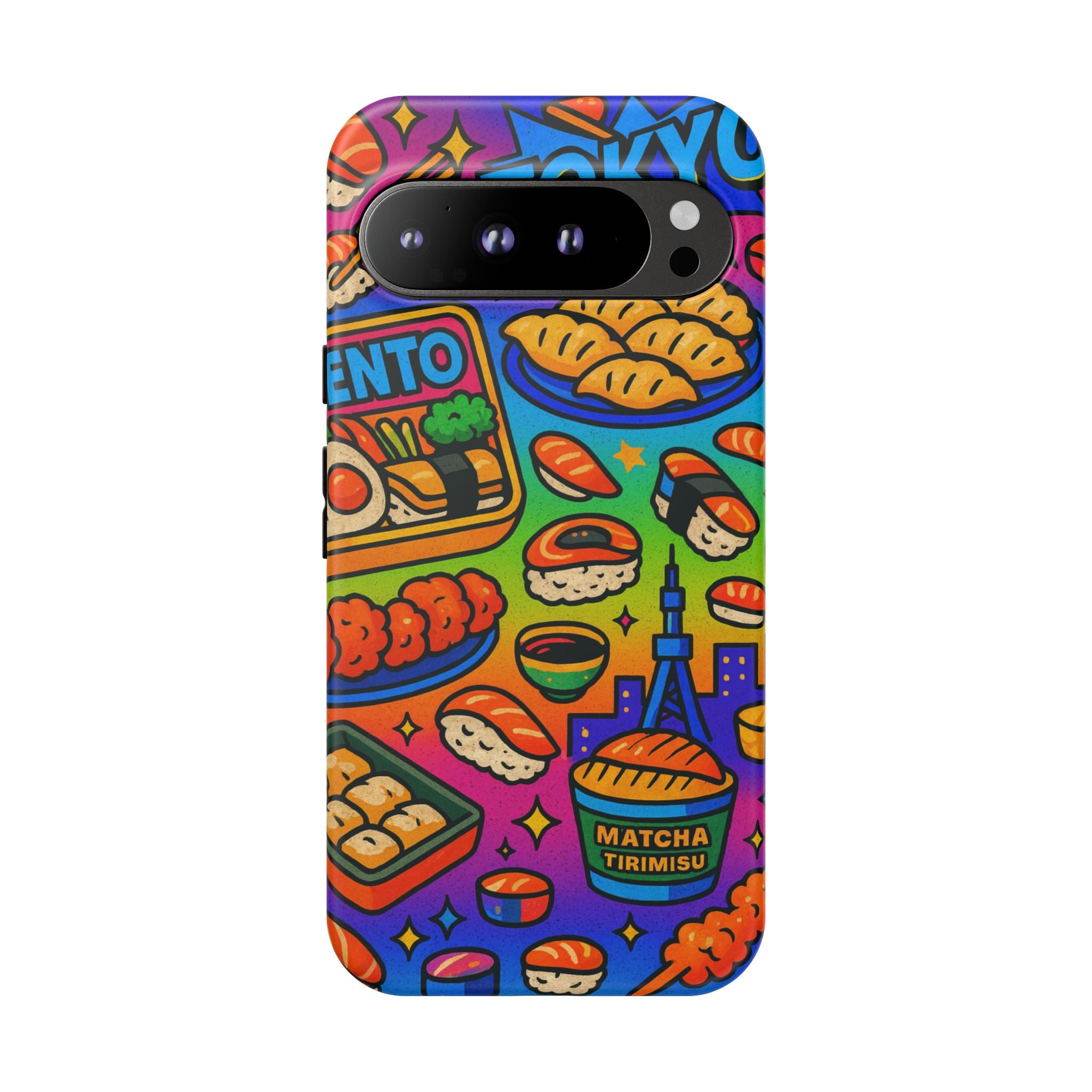 Bento Box, White Cover Design, Tough Cases, Phone Cover