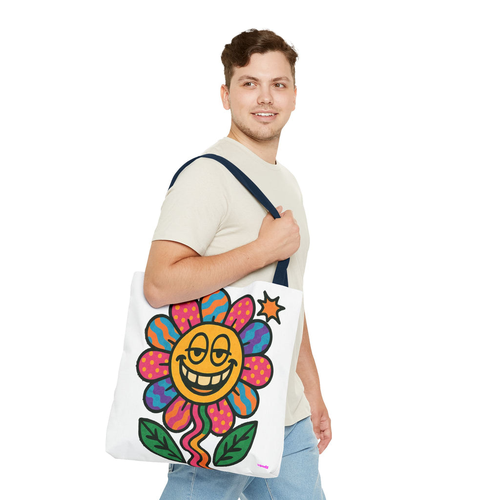 Flower Power Tote Bag - Quirky Fun Bag