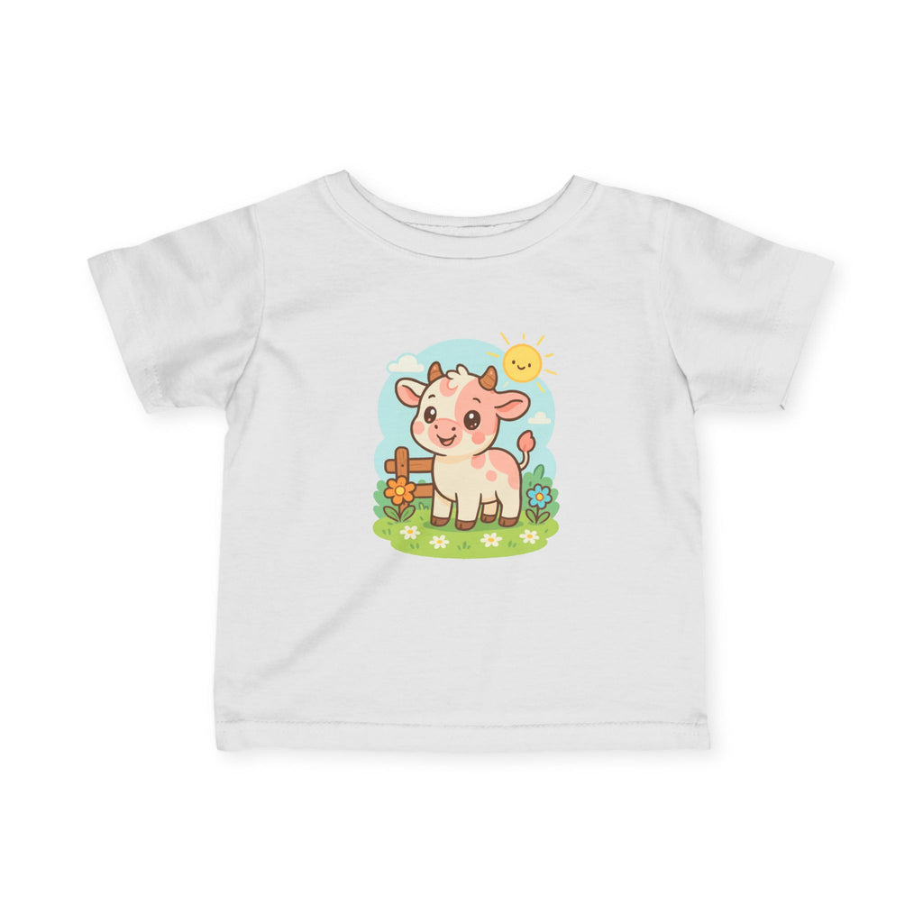 Cute Cow Infant Tee, Baby Cow Shirt, Toddler Tee, Farm Animal T-Shirt
