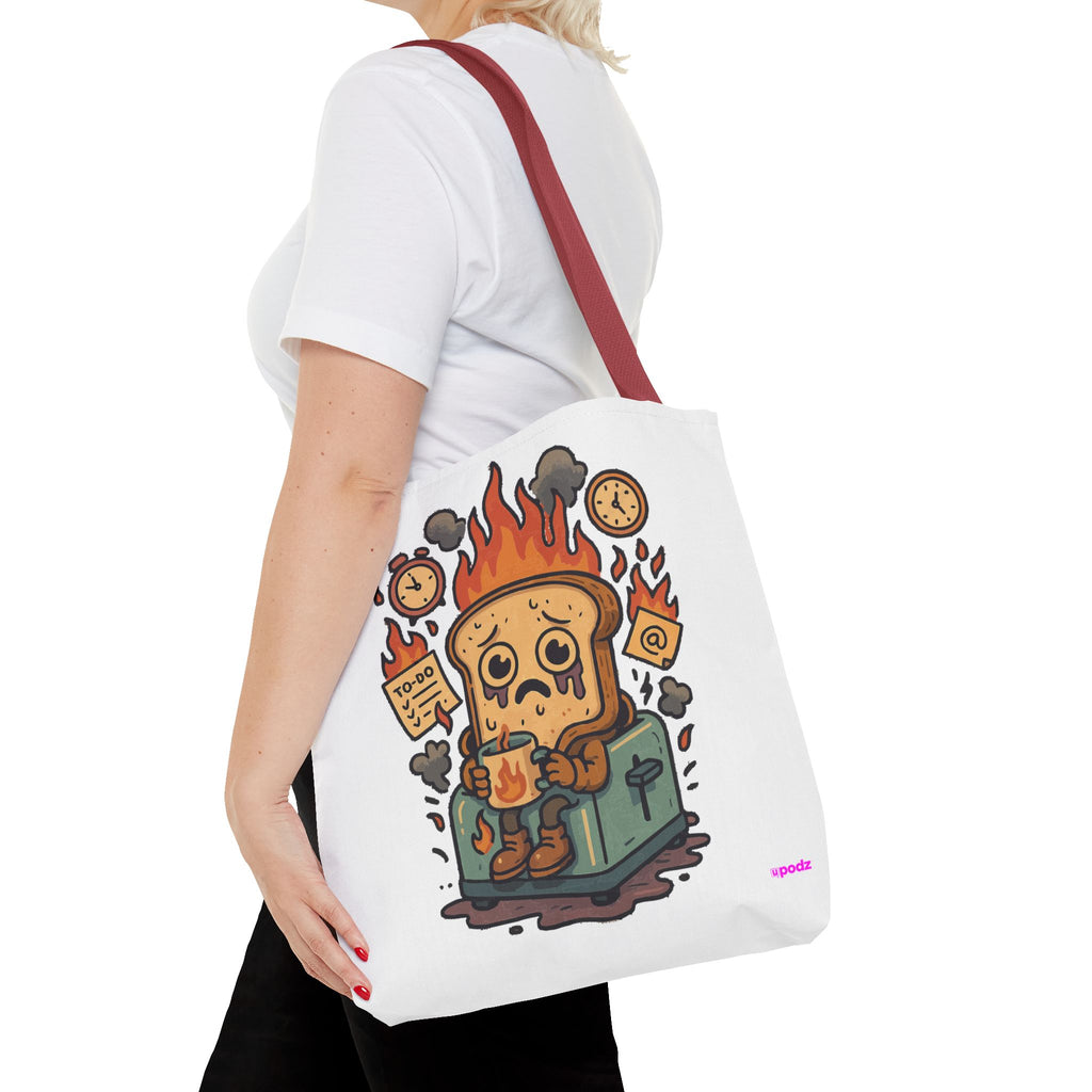 Burnt Toast Tote Bag - Quirky Fun Bag