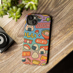 I love Sushi, White Cover Design, Tough Cases, Phone Cover
