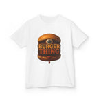 Burger Thing Kids Tee, Fun Graphic Tee, Kids Cotton T-Shirt