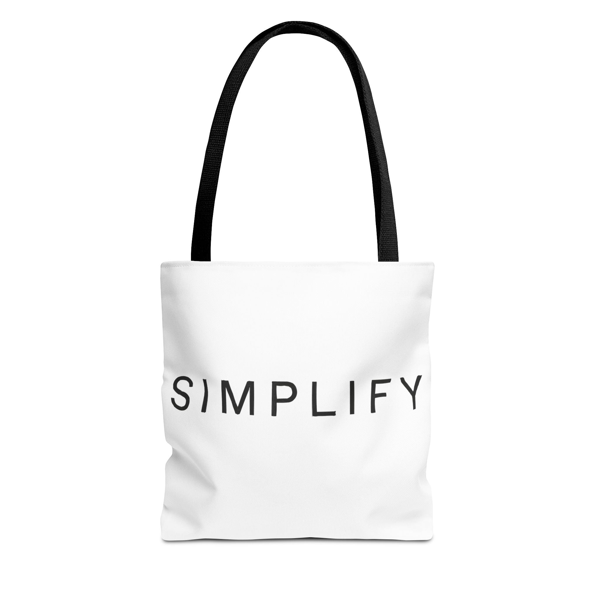 Simplify Tote Bag, Inspirational Gift, Eco-Friendly Shopping Bag