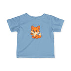 Happy Baby Fox Infant Tee, Baby Shirt, Toddler Tee, Farm Animal T-Shirt