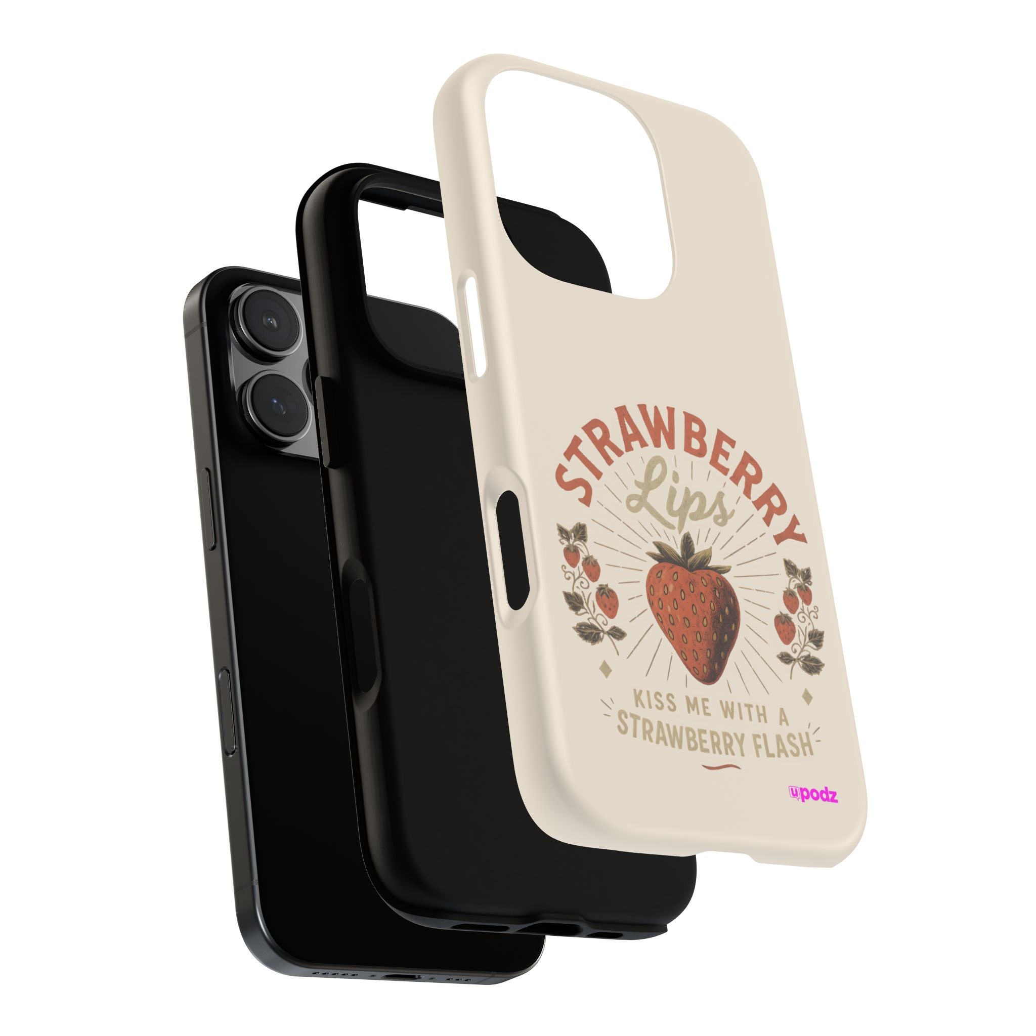 Strawberry Lips Design, Tough Cases, Phone Cover, Unique Gift