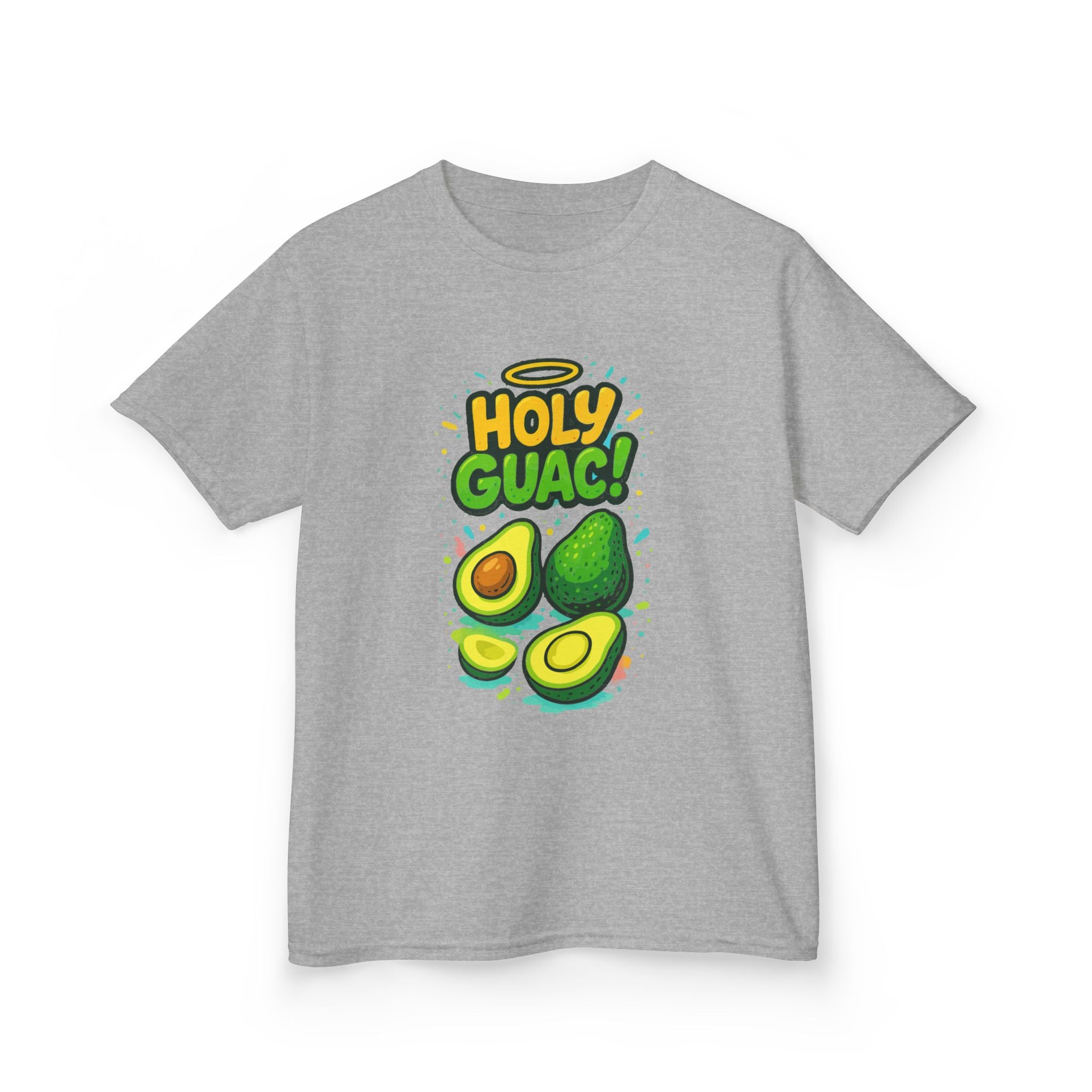 Holy Guac Kids Tee, Fun Graphic Tee, Kids Cotton T-Shirt