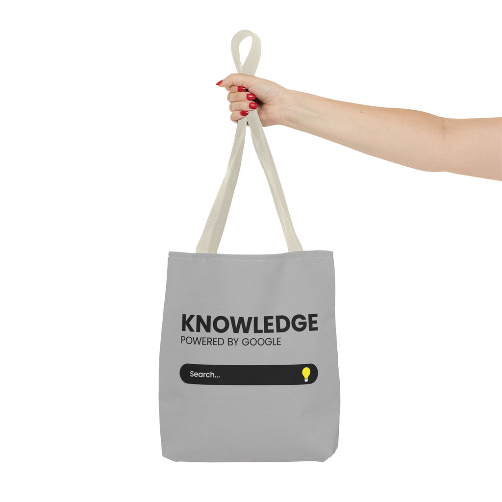 Knowledge Powered Tote Bag - Motivational Carryall