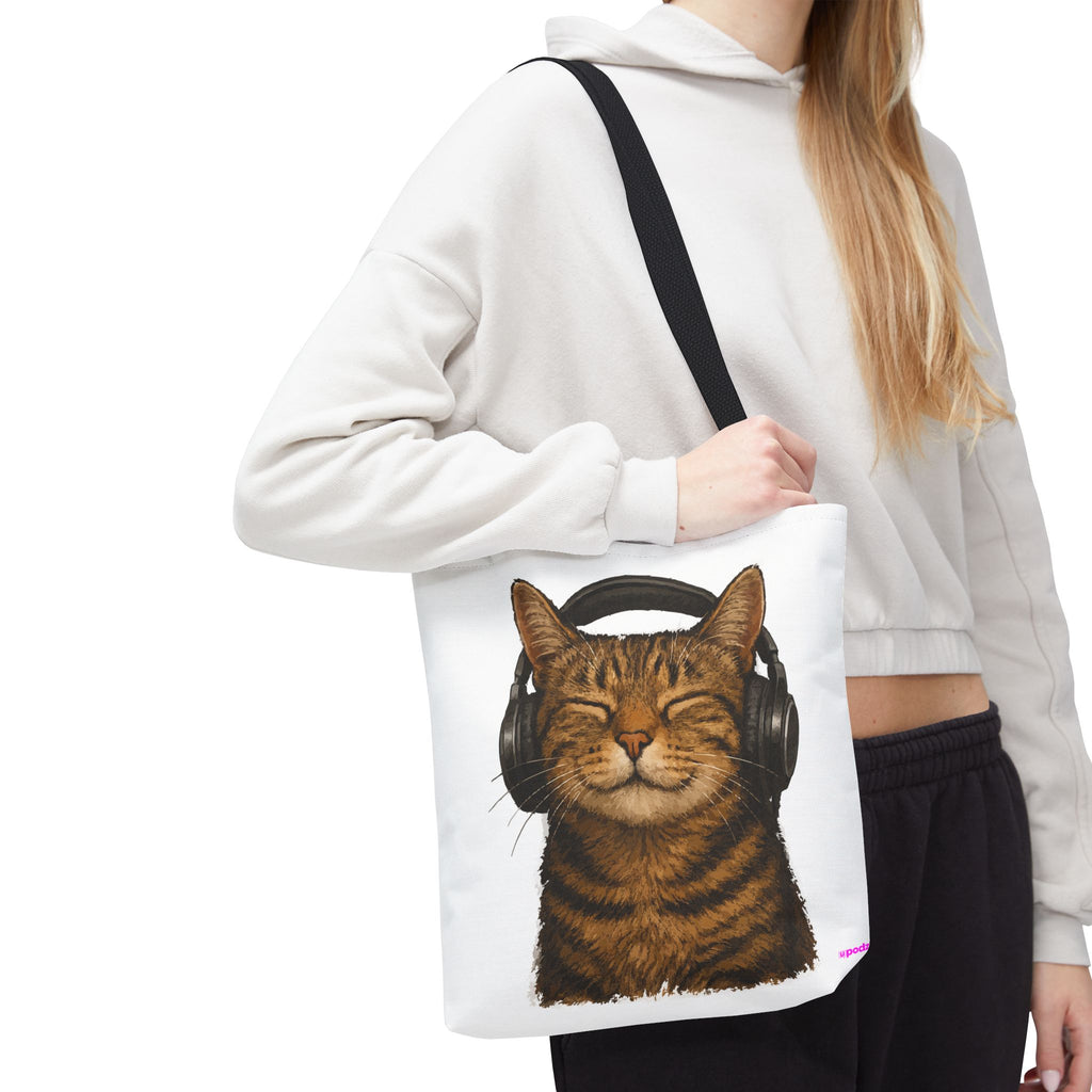 Kitty Love Tote Bag - Quirky Design, Fun Bag