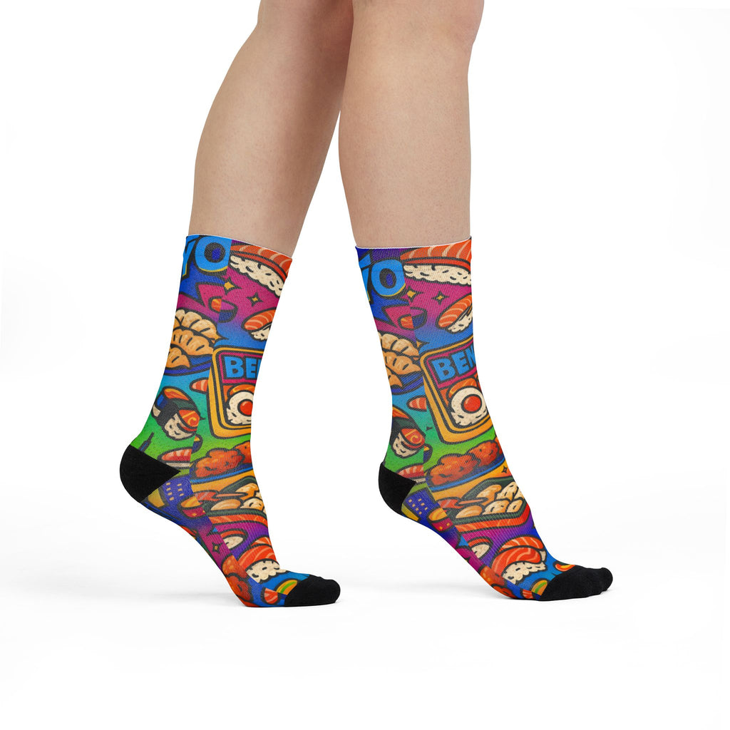 I love Bento, Fun Funky Sublimation Crew Socks