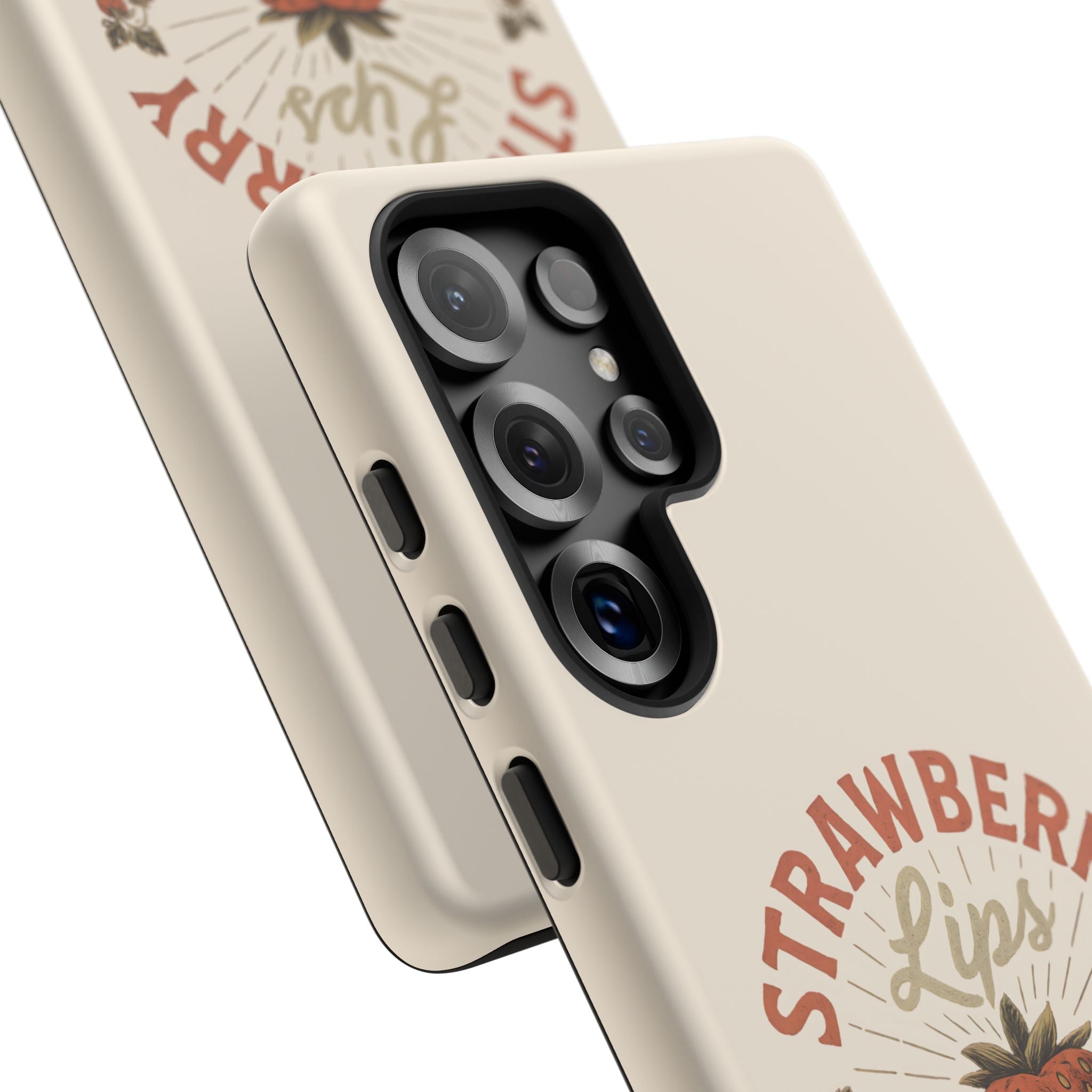 Strawberry Lips Design, Tough Cases, Phone Cover, Unique Gift