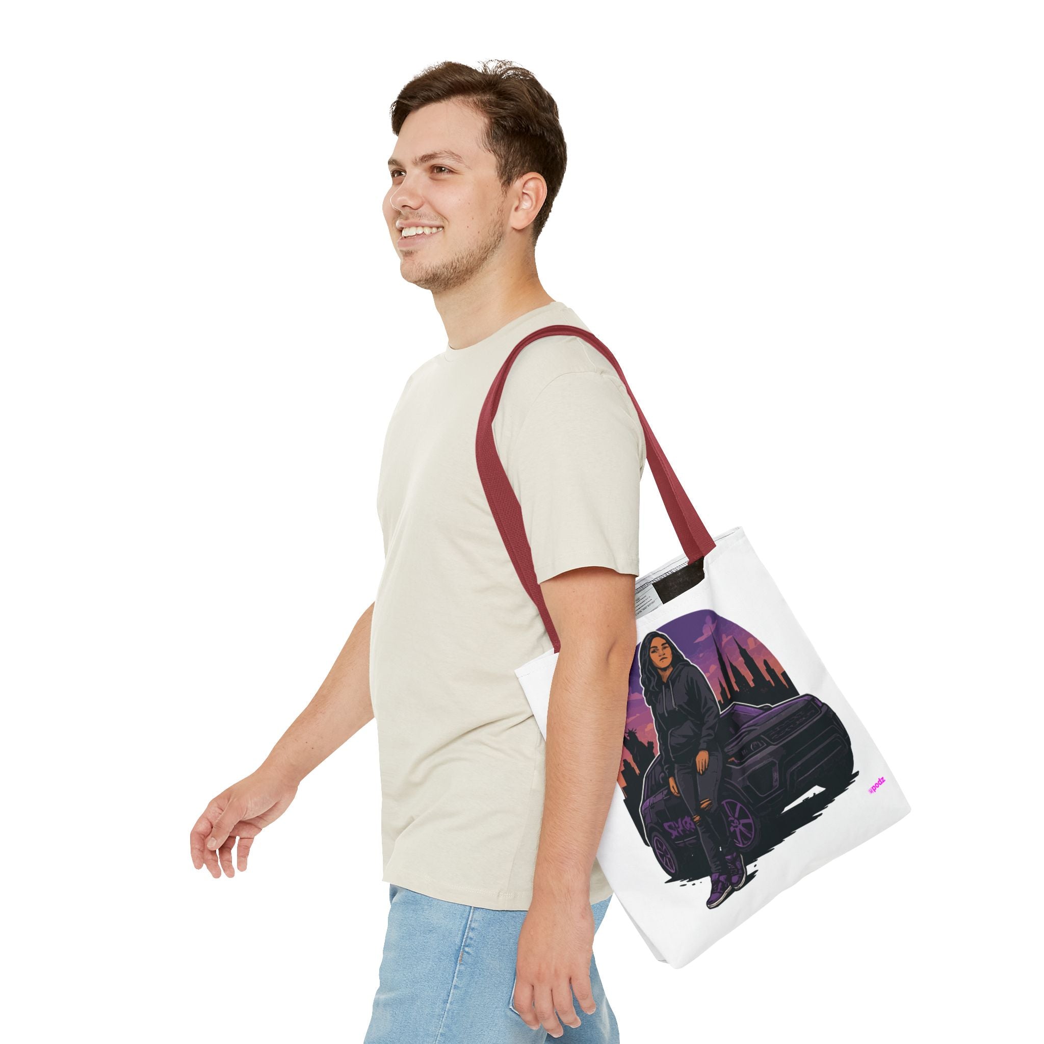 Just Cruzin Tote Bag - Quirky Fun Bag
