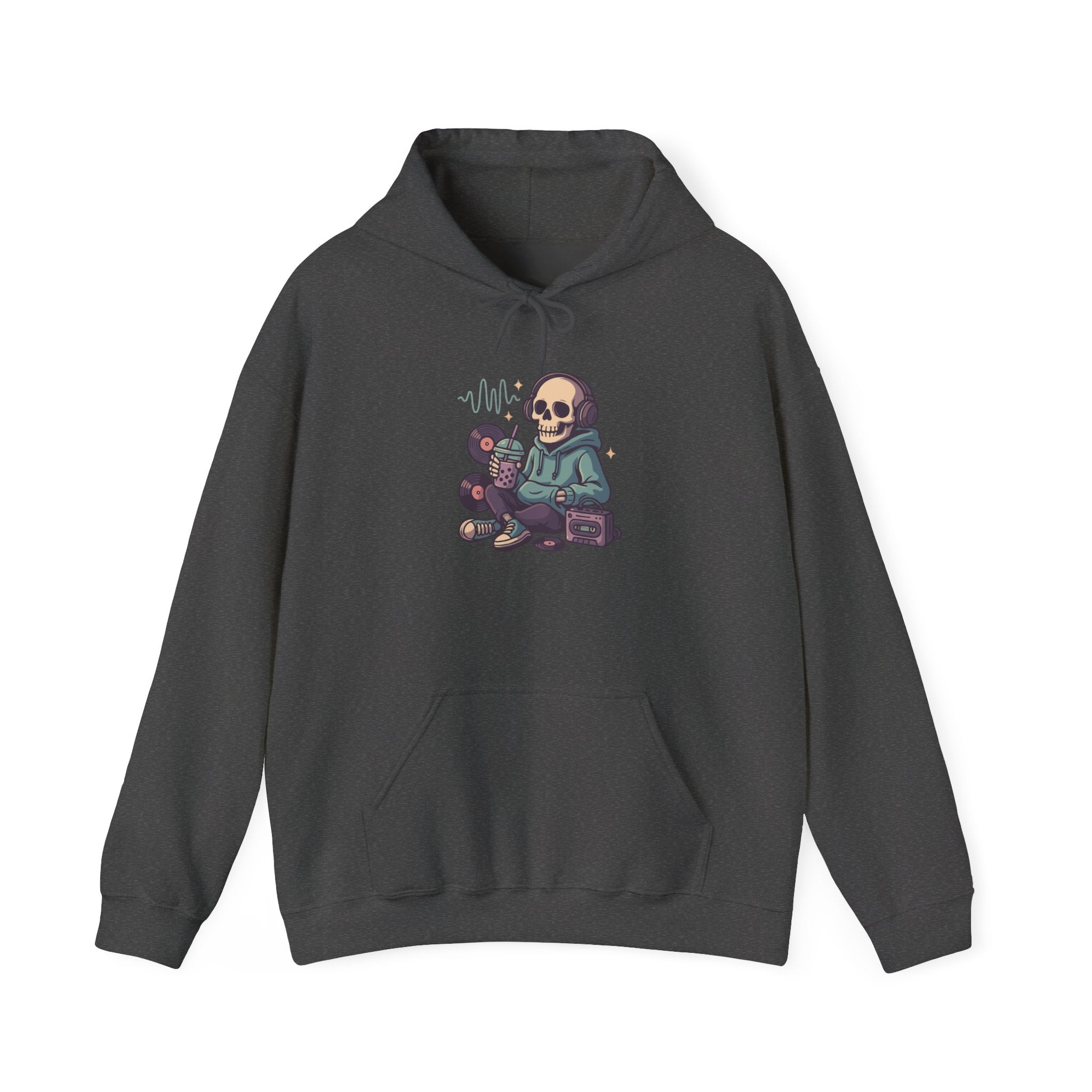 Skull Headphones Unisex Hoodie - Casual Everyday Essential