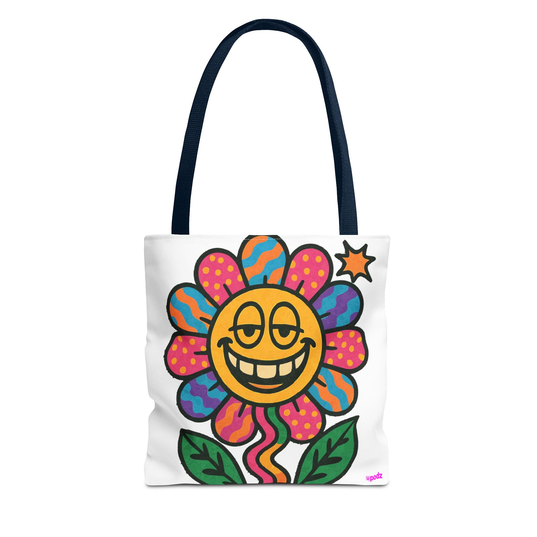 Flower Power Tote Bag - Quirky Fun Bag
