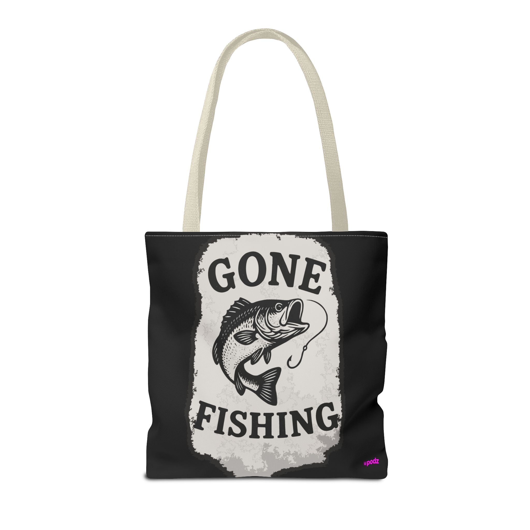Gone Fishing Tote Bag - Quirky Fun Bag